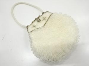 アンティーク　ビーズ　ハンドバッグ